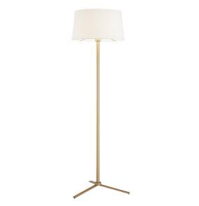 Lampa podłogowa CAVALINO 8307 oprawa w kolorze złotym z białym abażurem ARGON