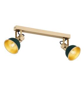 Lampa sufitowa LENORA 7143 oprawa w kolorze złota i zieleni ARGON