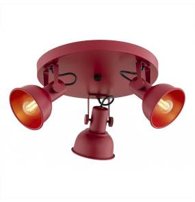 Lampa sufitowa LENORA 6264 oprawa w kolorze czerwonym ARGON