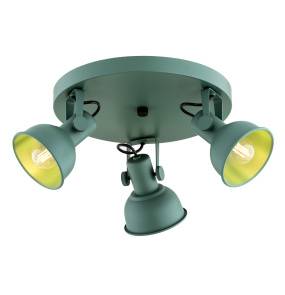 Lampa sufitowa LENORA 6265 oprawa w kolorze zielonym ARGON