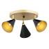 Lampa sufitowa LUCINDA 6262 oprawa w kolorze czerni i złota ARGON