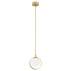 Lampa wisząca SATURNIA 8257 oprawa w kolorze złotym ARGON
