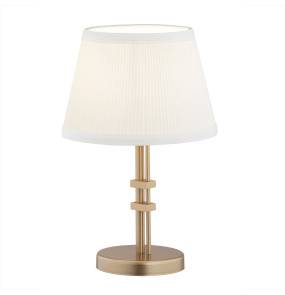 Lampa stołowa ATRANI 8354 oprawa w kolorze starego złota z białym abażurem ARGON