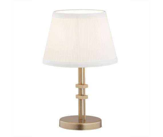 Lampa stołowa ATRANI 8354 oprawa w kolorze starego złota z białym abażurem ARGON