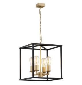 Lampa wisząca MONZANO 1824 oprawa w kolorze czerni i starego złota ARGON