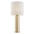 Lampa stołowa RIVA 8315 oprawa w kolorze złotym z lnianym abażurem ARGON