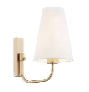 Kinkiet SAFIANO 8312 oprawa w kolorze złotym z białym abażurem ARGON