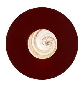 Kinkiet PIAVA 8446 oprawa w kolorze brązowym z marmurowym kloszem ARGON