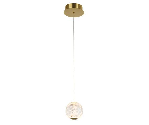 Lampa wisząca Rosario PND-12220121-1A-GD oprawa w kolorze złotym ITALUX