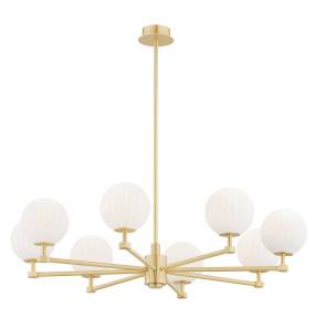 Żyrandol PALOMA 5068 oprawa w kolorze szczotkowanego mosiądzu ARGON