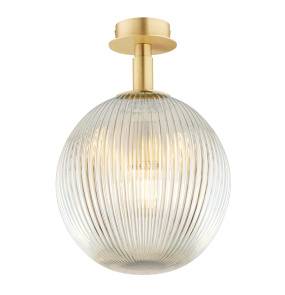 Lampa sufitowa PALOMA 8518 oprawa w kolorze szczotkowanego mosiądzu z dymionym kloszem ARGON