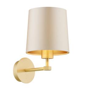 Kinkiet PRINCETON 8545 oprawa w kolorze szczotkowanego mosiądzu z beżowym abażurem ARGON