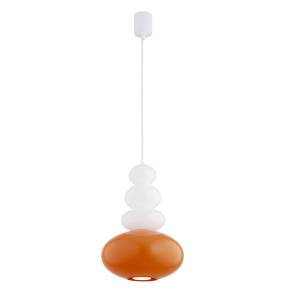 Lampa wisząca DIEGO 8822 oprawa w kolorze bieli i pomarańczy ARGON