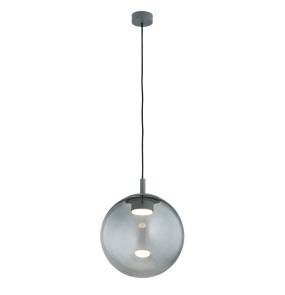 Lampa wisząca SACRAMENTO 8830 oprawa w kolorze zielonym z dymionym kloszem ARGON