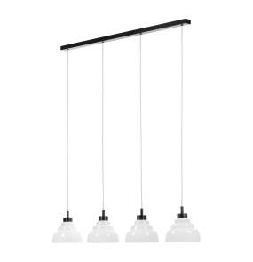 Lampa wisząca VENTURA 1860 oprawa w kolorze szczotkowanego tytanu i bieli ARGON