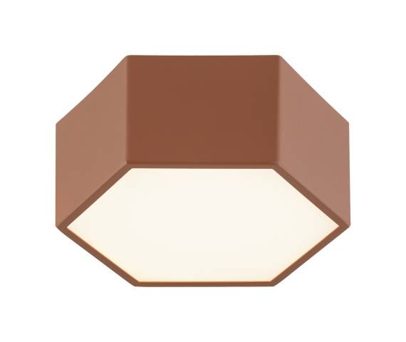 Plafon LIBERO 8783 oprawa w kolorze terakota ARGON