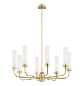 Żyrandol PRESTON 5081 oprawa w kolorze szczotkowanego mosiądzu ARGON