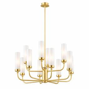 Żyrandol PRESTON 5085 oprawa w kolorze szczotkowanego mosiądzu ARGON