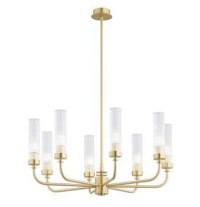 Żyrandol PRESTON 5082 oprawa w kolorze szczotkowanego mosiądzu ARGON