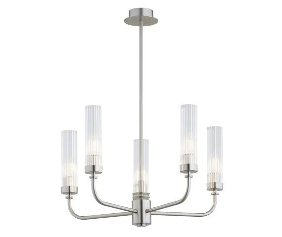 Żyrandol PRESTON 2198 oprawa w kolorze szczotkowanego niklu ARGON