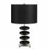 Lampa stołowa Onyx Black Elstead Lighting designerska oprawa w kolorze czarnym