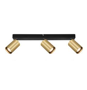 Listwa sufitowa Nesto SPL-23436-3-BK-GD oprawa w kolorze czerni i złota ITALUX