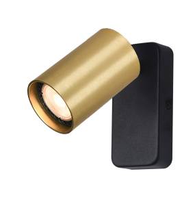 Kinkiet Nesto oprawa w kolorze czerni i złota ITALUX