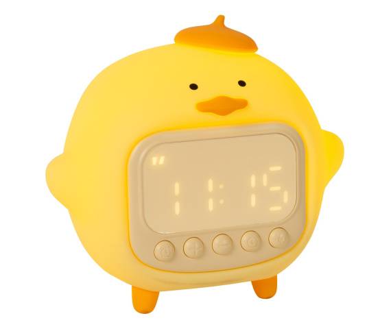 Lampa dekoracyjna zegar PINCHA DUCK 54500/01/34 oprawa w kolorze żółtym LUCIDE