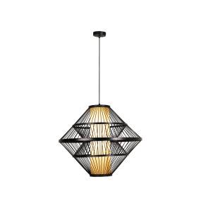 Lampa wisząca PASQUINO 21445/60/30 oprawa w kolorze czarnym LUCIDE