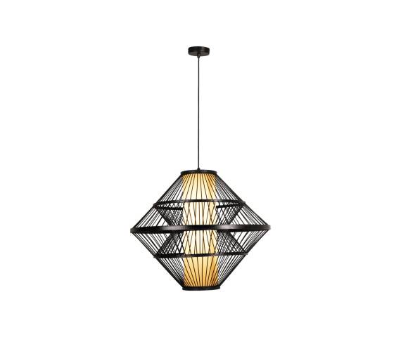 Lampa wisząca PASQUINO 21445/60/30 oprawa w kolorze czarnym LUCIDE