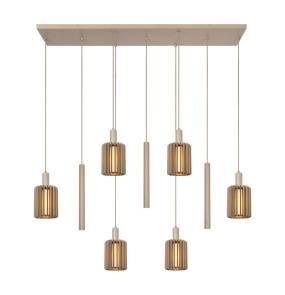 Lampa wisząca LAMBRES 45410/09/41 oprawa w kolorze beżowym LUCIDE