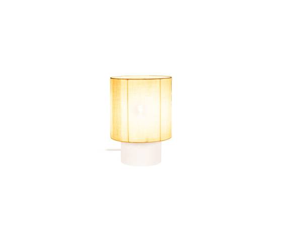 Lampa stołowa TISSAJA 06528/28/31 betonowa oprawa z lnianym abażurem LUCIDE