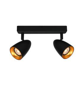 Listwa sufitowa Tino SPL-36748-2-BK-GD oprawa w kolorze czerni i złota ITALUX