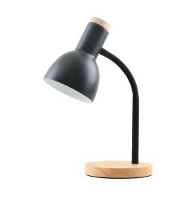 Lampka biurkowa Senza TB-37263-BK oprawa w kolorze czerni i drenwa ITALUX