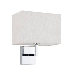 Kinkiet HOTEL MOOD 11780 oprawa w kolorze chromu z kremowym abażurem NOWODVORSKI LIGHTING