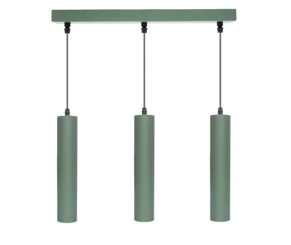 Lampa wisząca 3 x GU10 ESLA KJ217 oliwkowy