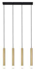 Lampa wisząca VELIC P241125804GD oprawa w kolorze czerni i złota ZUMA LINE