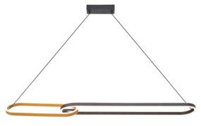 Lampa wisząca RAVON P241145502A oprawa w kolorze czerni i złota ZUMA LINE