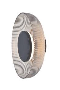 Kinkiet SOLVIA W230757601 oprawa w kolorze czarmym z bursztynowym kloszem ZUMA LINE