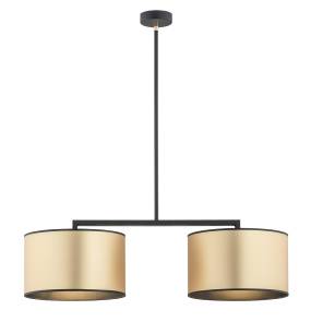 WYPRZEDAŻ Lampa wisząca KARIN 898 oprawa w kolorze czarnym ze złotymi abażurami ARGON