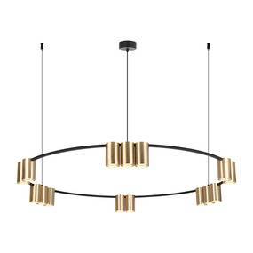 WYPRZEDAŻ Lampa wisząca GENESIS ML0378 oprawa w kolorze złotym MILAGRO