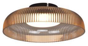 WYPRZEDAŻ Lampa sufitowa SOLVIA C230757601 oprawa w kolorze czarnym z transparentnym kloszem ZUMA LINE