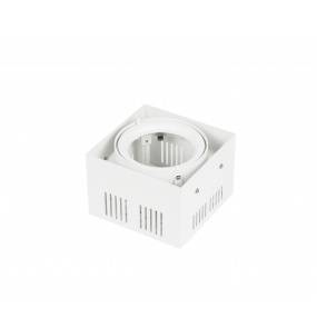 WYPRZEDAŻ Oprawa wpuszczana Crosti Tiena 453480 biała pojedyncza prostokątna oprawa sufitowa LOONARI