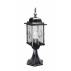 Lampa zewnętrzna stojąca Wexford WX3 Elstead Lighting czarno-srebrna oprawa w klasycznym stylu
