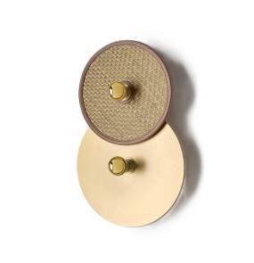 Kinkiet ABBY 2 WICKER A1259/2 AROMAS