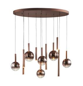 Lampa wisząca Camino PND-24038-12B-COPP oprawa w kolorze miedzianym ITALUX