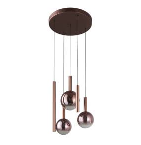 Lampa wisząca Camino PND-24038-5A-COPP oprawa w kolorze miedzianym ITALUX