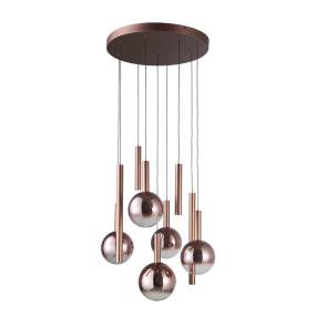 Lampa wisząca Camino PND-24038-9A-COPP oprawa w kolorze miedzianym ITALUX