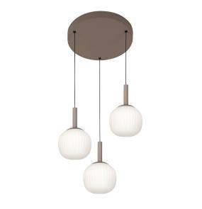 Lampa wisząca Montes PND-02217-3-BRO oprawa w kolorze brązowym ITALUX