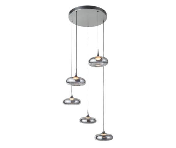 Lampa wisząca Tenele PND-24028-5A-SILV oprawa w kolorze srebrnym ITALUX